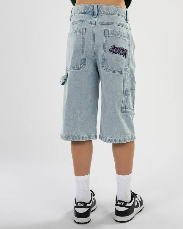 Sanction Boys' Gnarly Denim Walk Shorts for Mens