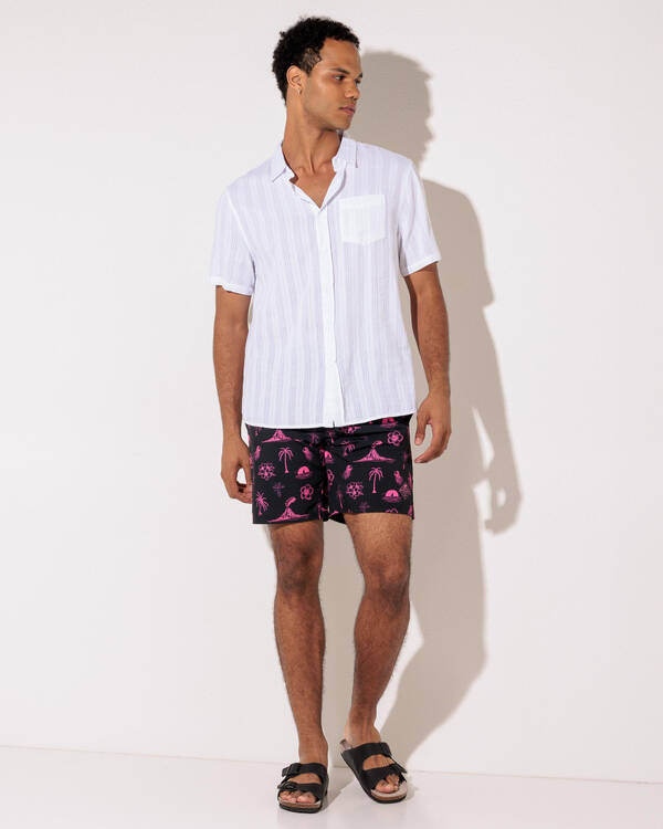 Skylark Lean Back Elastic Waist Shorts for Mens