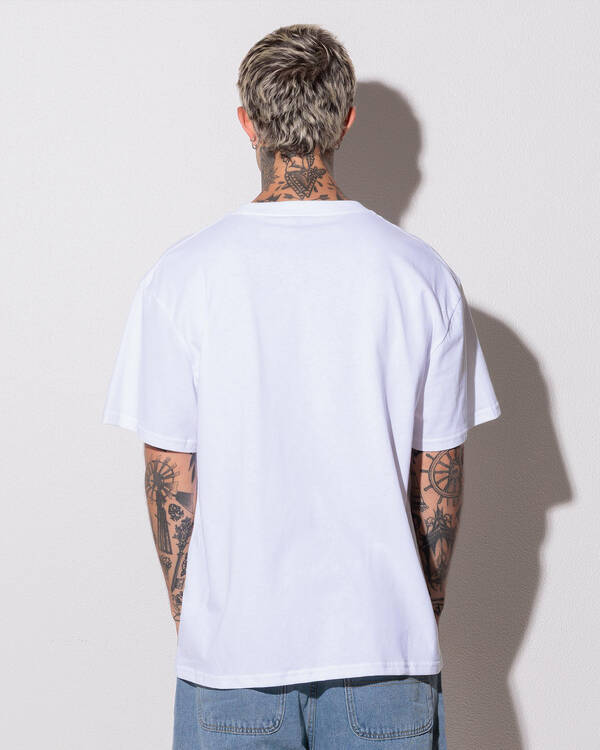 Santa Cruz Off Set Strip Front T-Shirt for Mens
