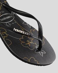 Havaianas Slim Metal Logo Thongs for Womens image number null
