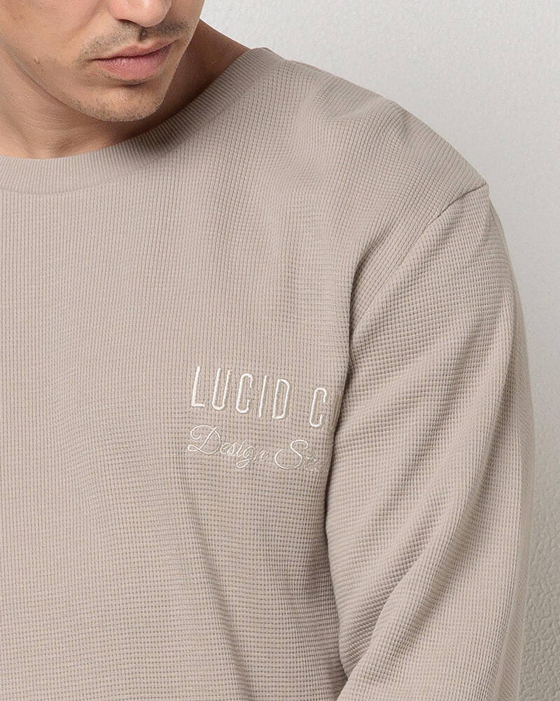 Lucid Sigil Waffle Long Sleeve T-Shirt for Mens