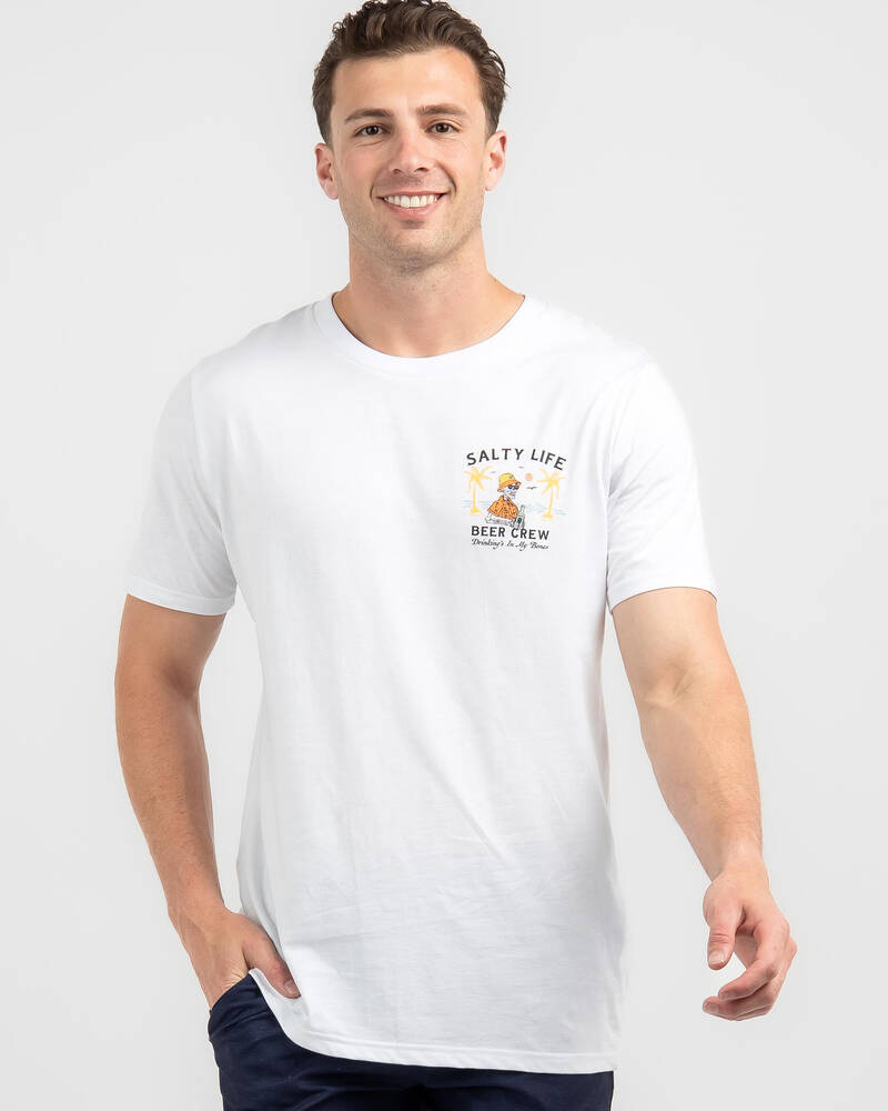 Salty Life Beer Me T-Shirt for Mens