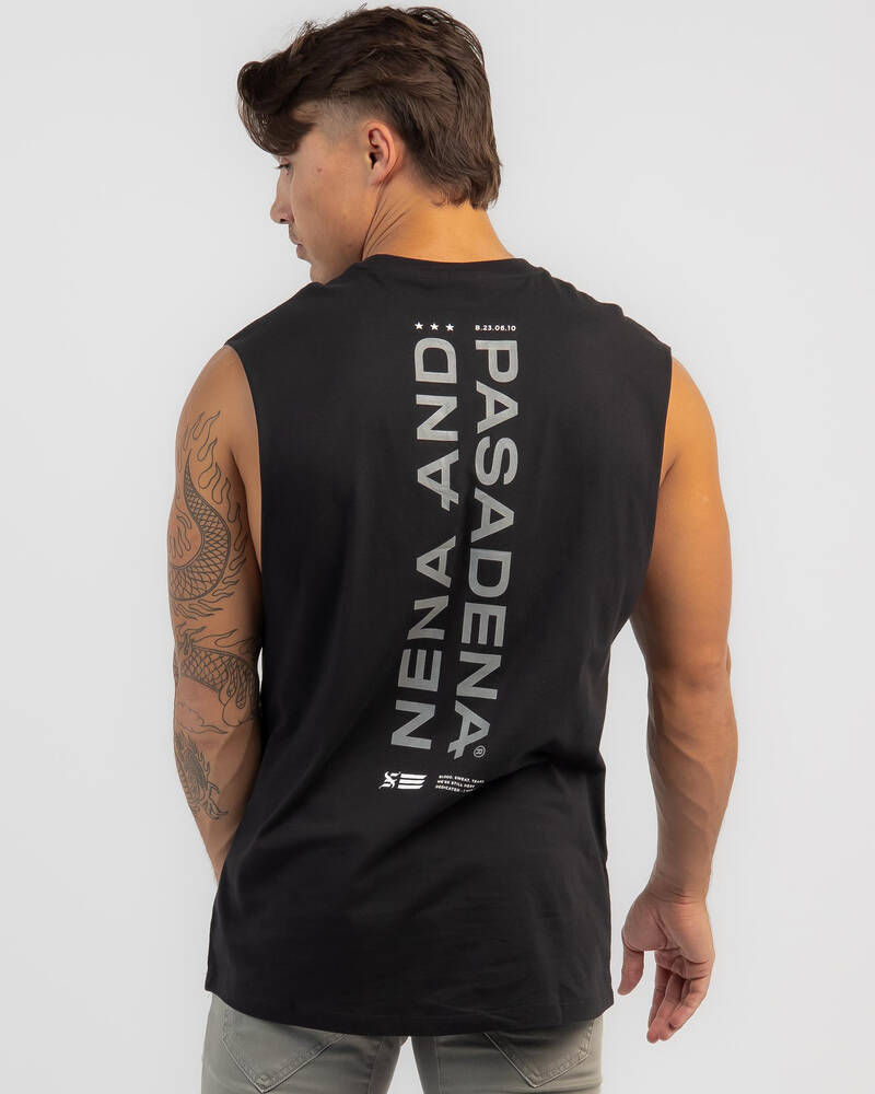 Nena & Pasadena Kind Scoop Back Muscle Tank for Mens