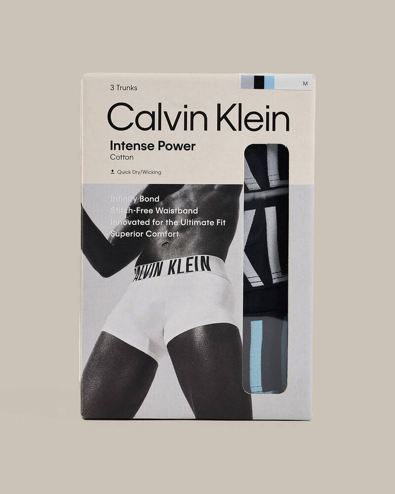 Calvin Klein Intense Power Cotton Stretch Trunk 3 Pack for Mens