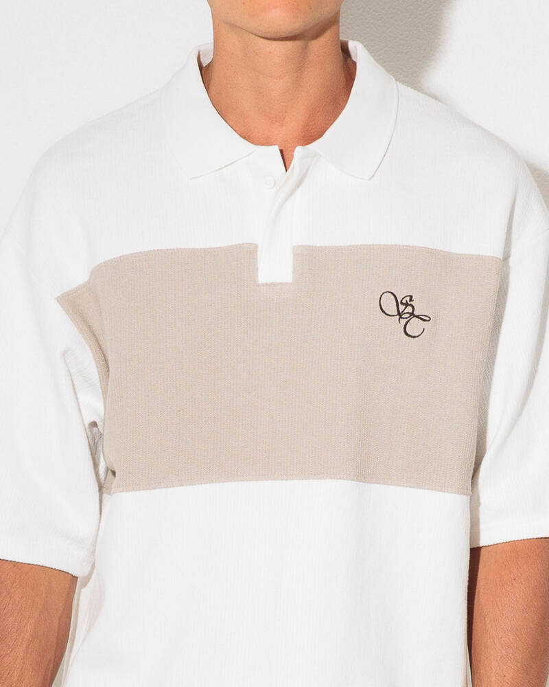 Silent Theory Stride Panelled Polo Shirt for Mens