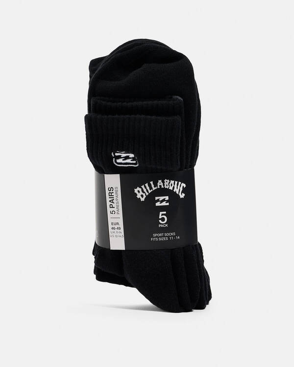 Billabong Sport Socks 5 Pack for Mens