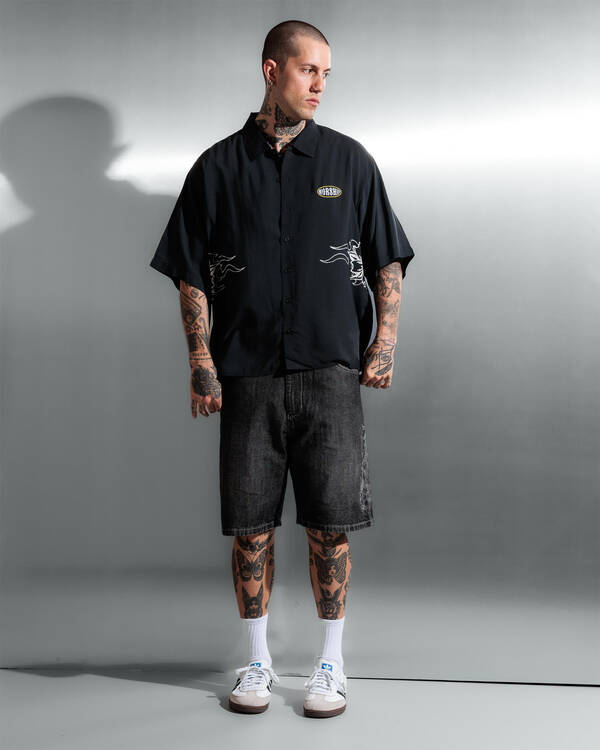 Worship Supplies Tropical Heat Crop Short Sleeve Shirt for Mens
