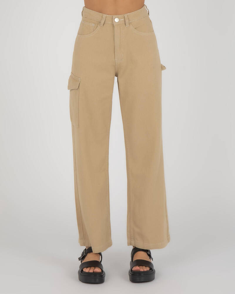 Shop Ava And Ever Kennedy Pants In Beige - Fast Shipping & Easy Returns ...