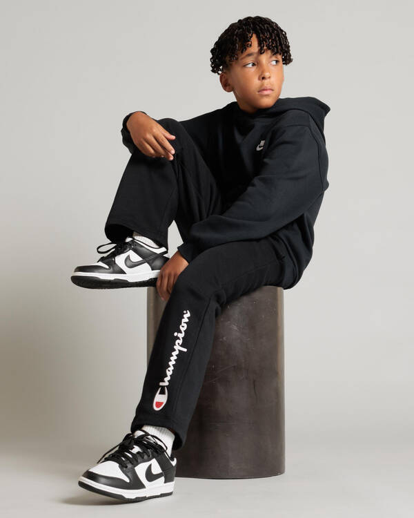 Boys' Script Straight Leg Track Pants