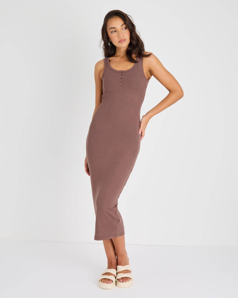 Mooloola Henley Midi Dress for Womens