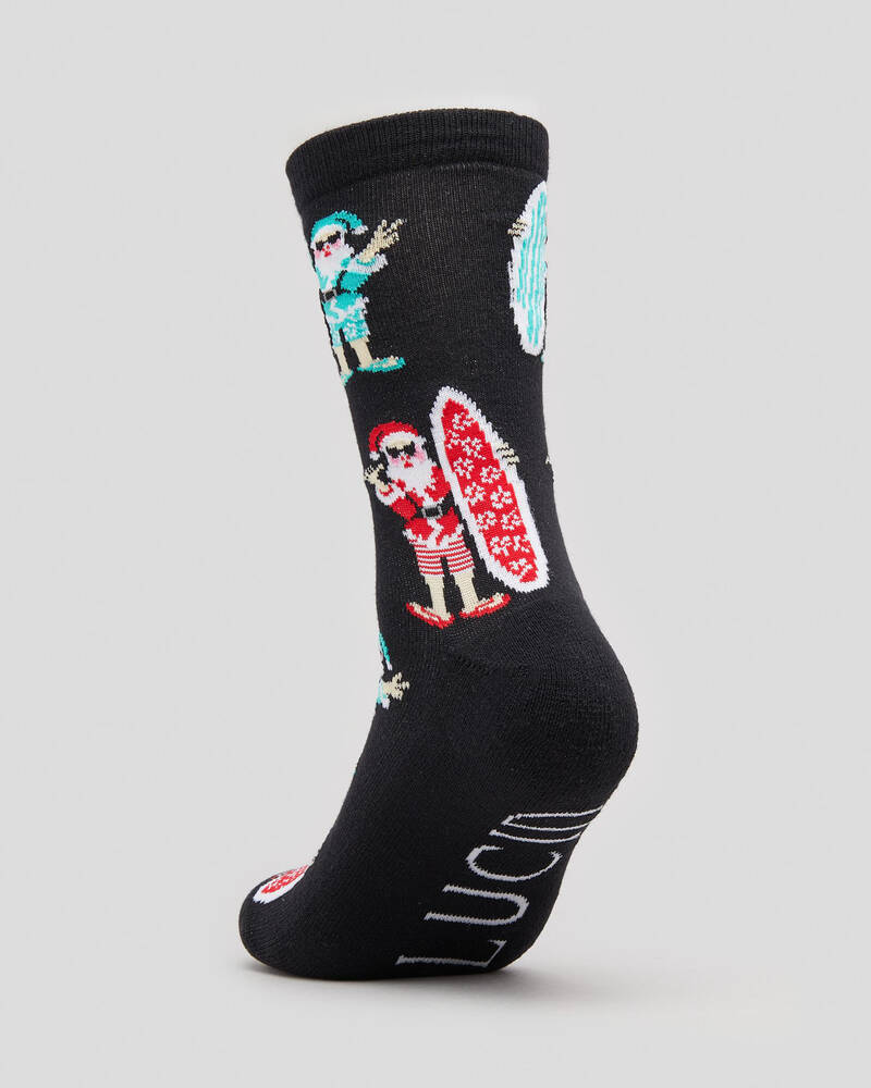 Lucid Surfin' Santa Socks for Mens