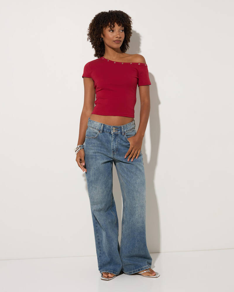 Ava And Ever Kiley Off Shoulder Top for Womens