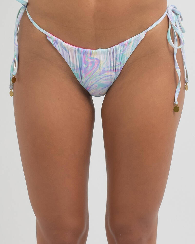 Kaiami Halo Reversible Itsy Tie Bikini Bottom for Womens