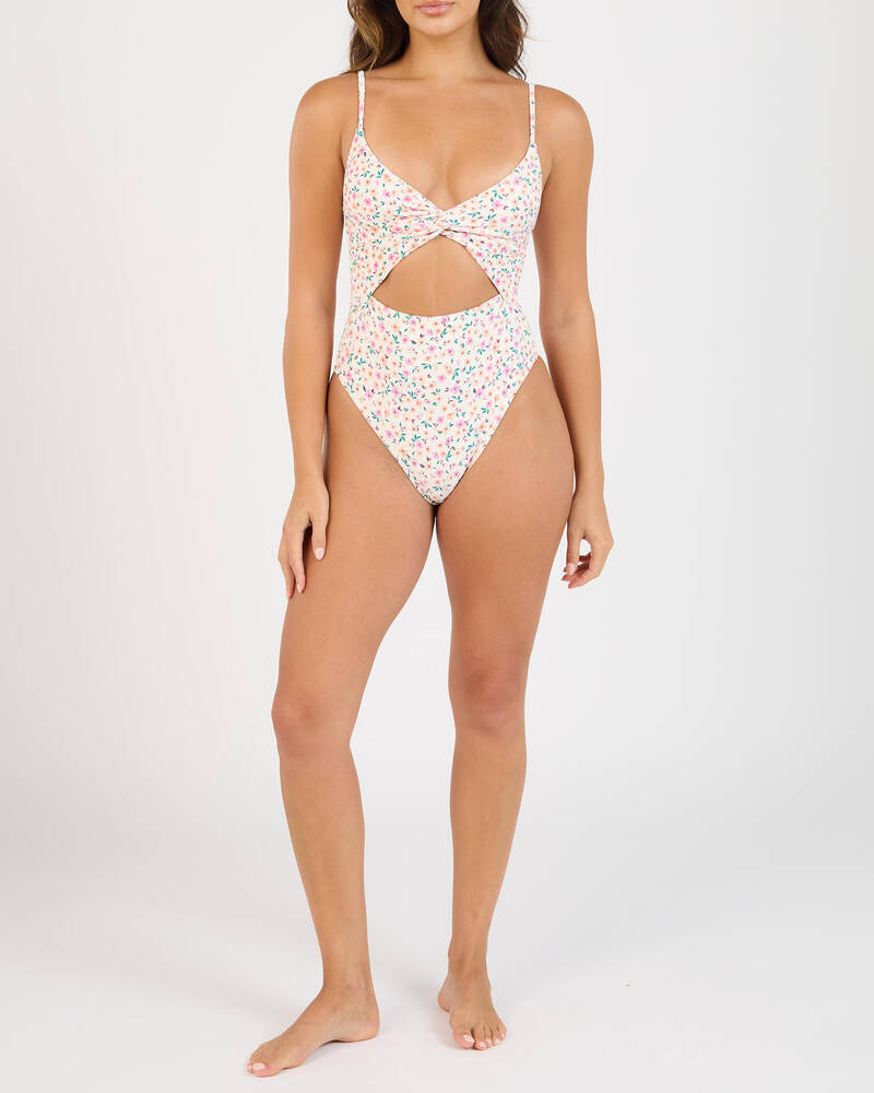 Billabong Stuck On You Tanlines Mika One Piece Swimsuit for Womens