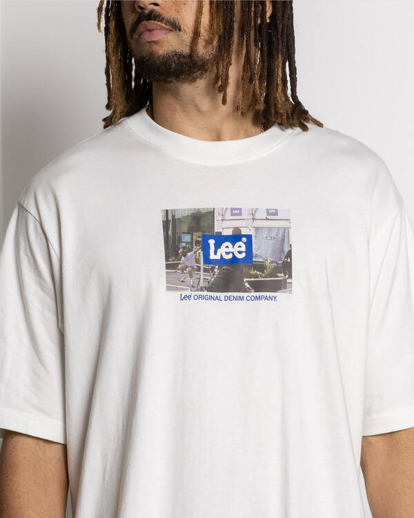 Lee Box Logo Baggy T-Shirt for Mens