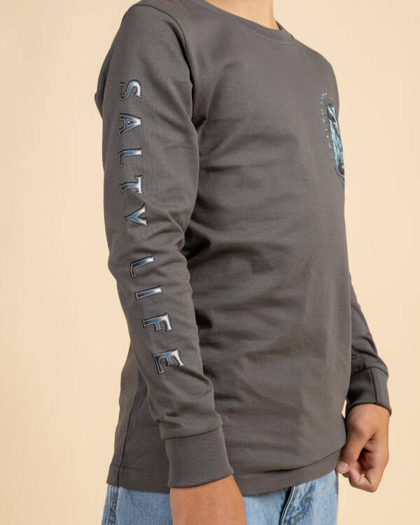 Salty Life Boys' Ocean's Ambush Long Sleeve T-Shirt for Mens