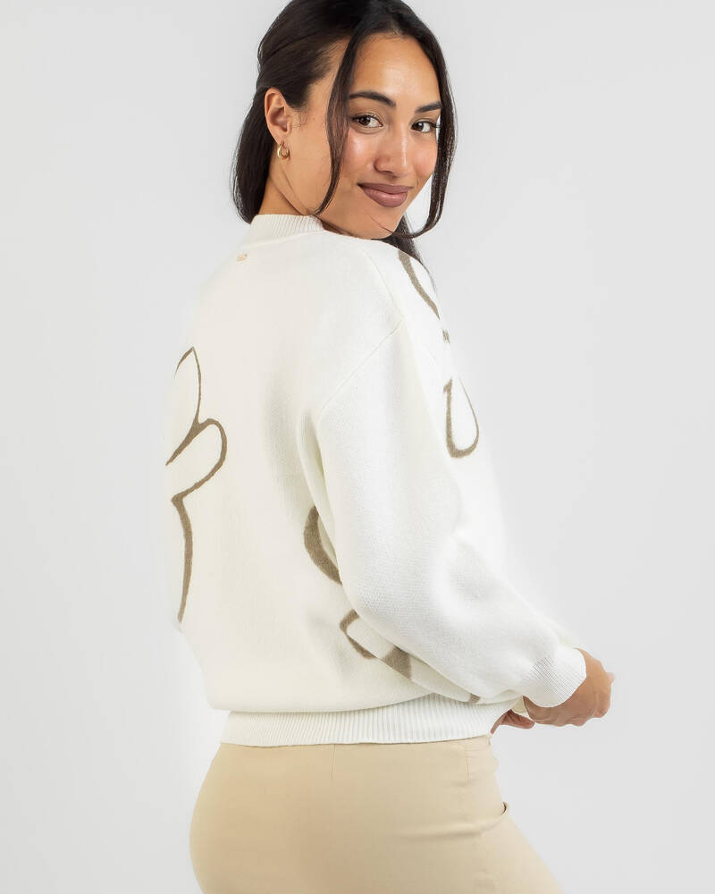 Mooloola Boo Crew Neck Knit Jumper for Womens