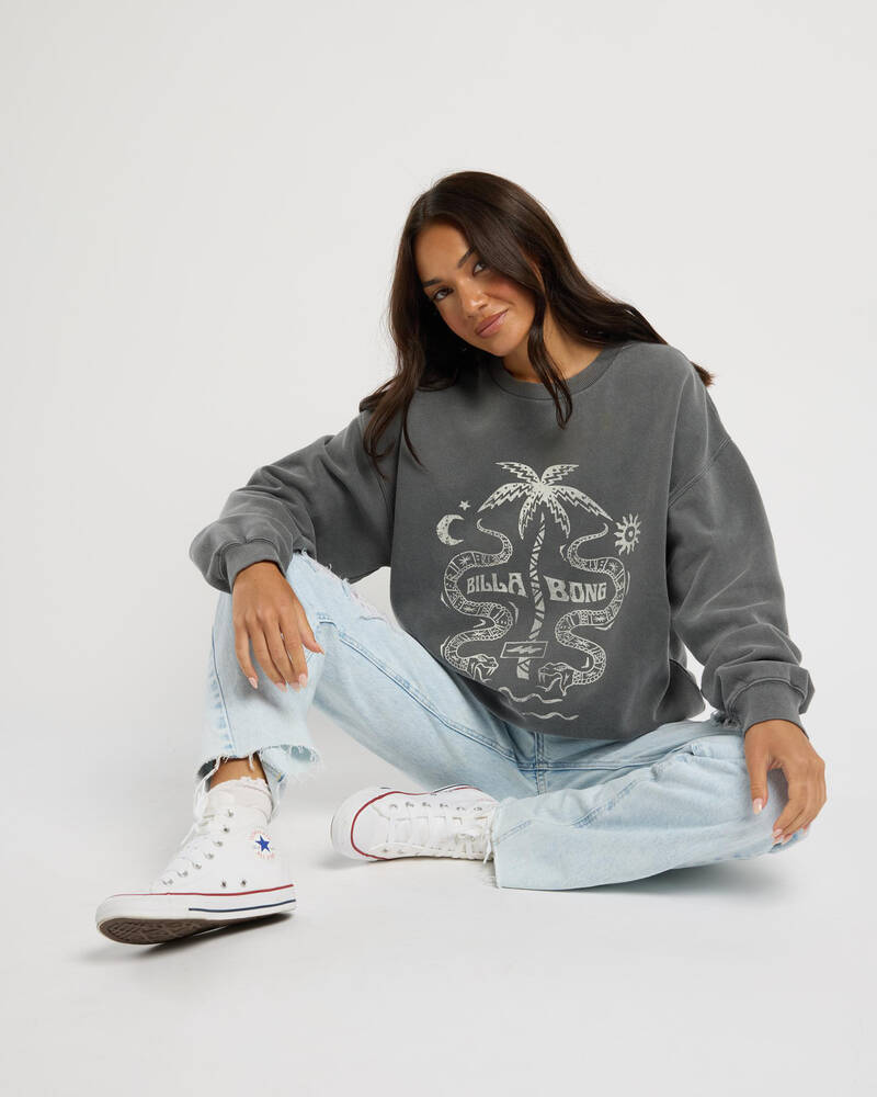 Billabong Bite Me Canyon Crewneck Sweatshirt for Womens