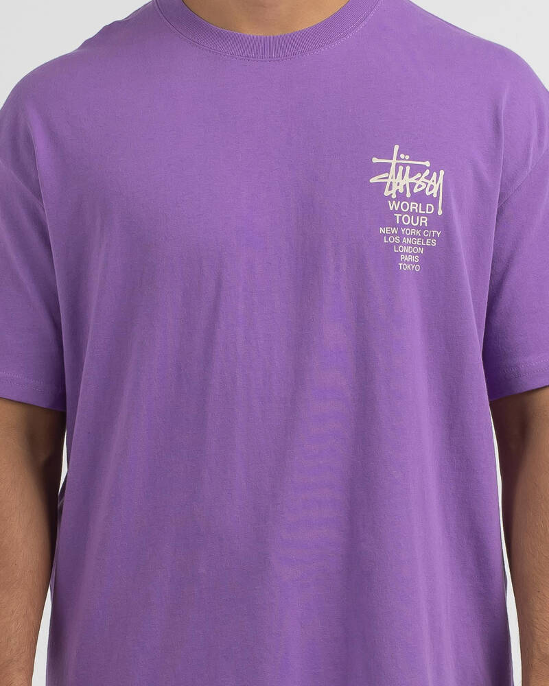 Stussy World Tour T-Shirt for Mens