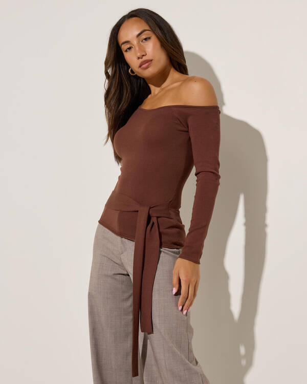 Donna Off Shoulder Knit Top