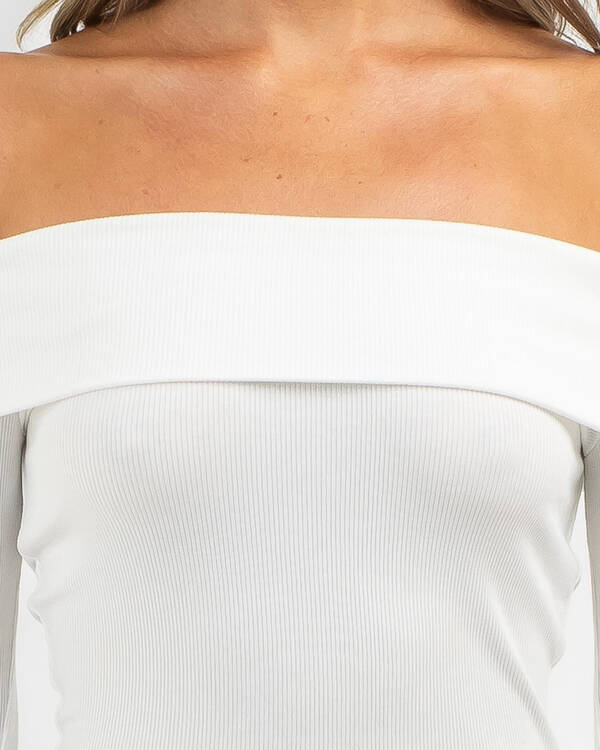 Ava And Ever Bella Off Shoulder Long Sleeve Top for Womens