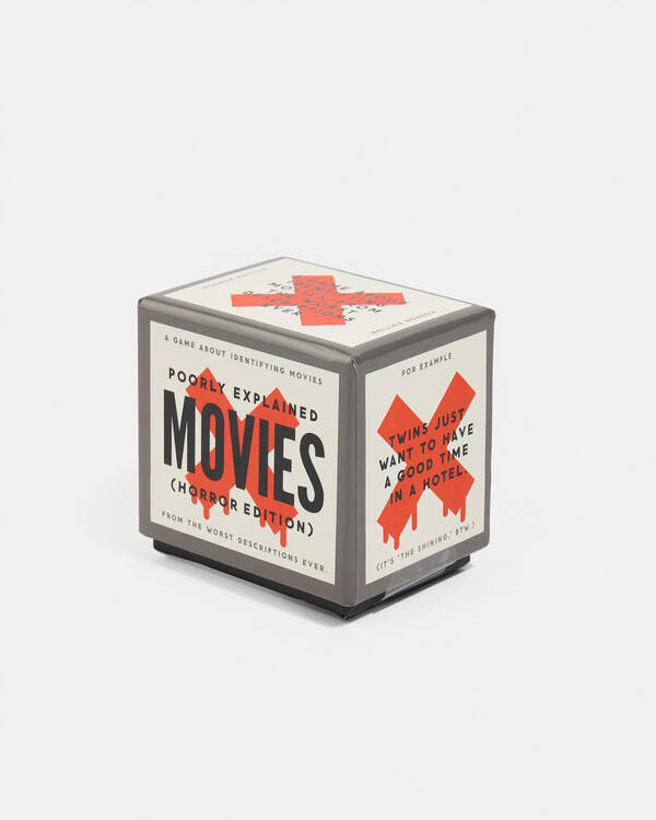 Brass Monkey Mini Poorly Explained Movies Card Game - Horror Edition for Womens