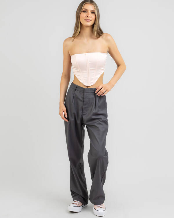 Ava And Ever Isabella Satin Corset Top for Womens