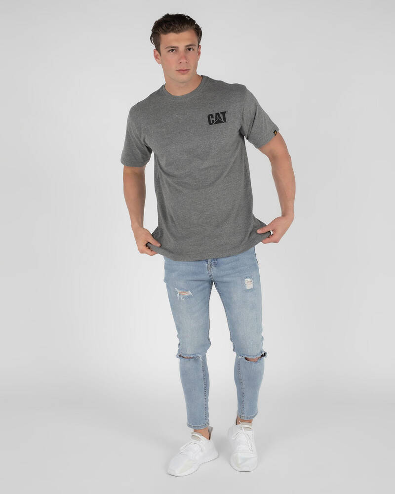 Cat Trademark Logo T-Shirt for Mens