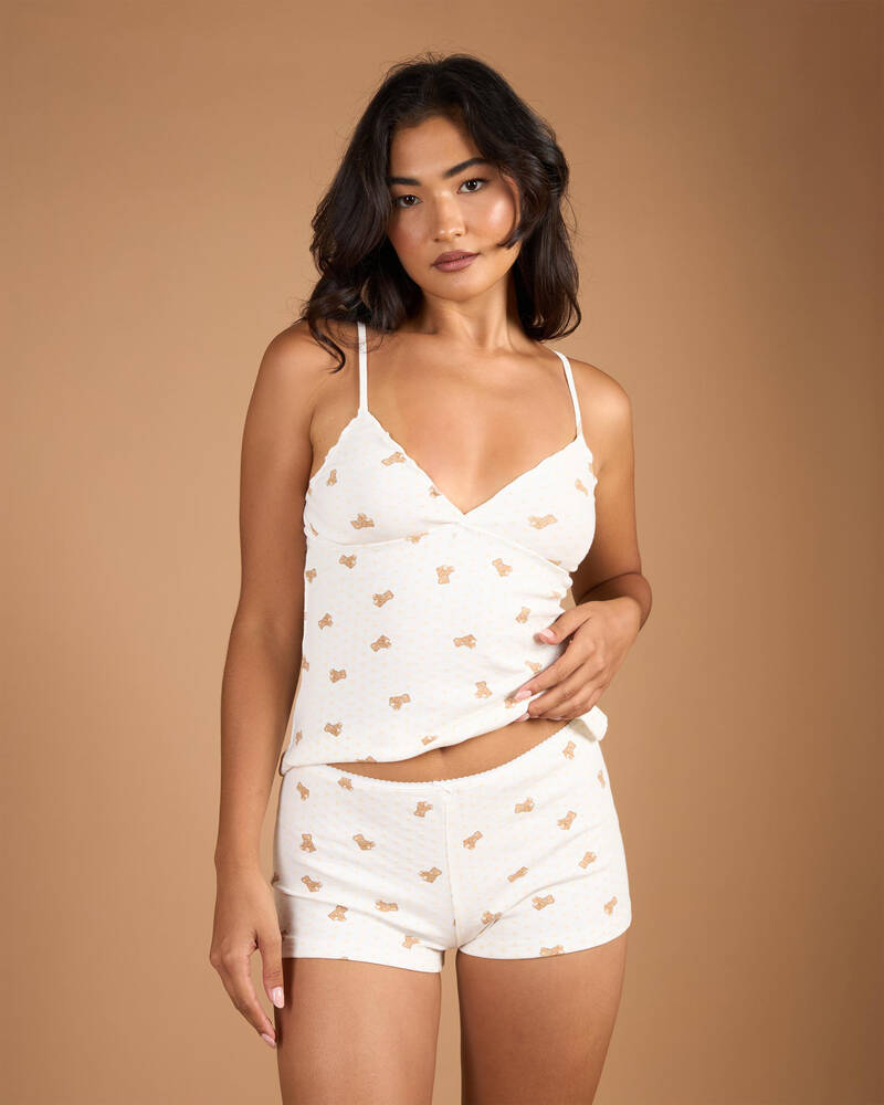 Malibu Lounge Yogi Bear Shorts for Womens