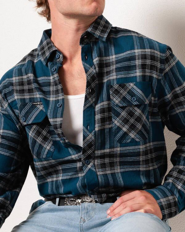Ringers Western Nambour Full Button Flannel Shirt for Mens