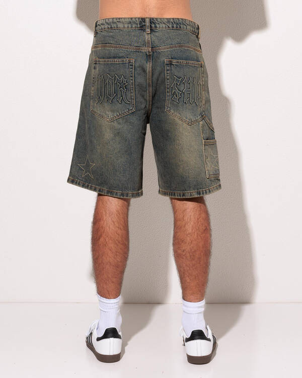 Worship Supplies Fascination Carpenter Jean Shorts for Mens