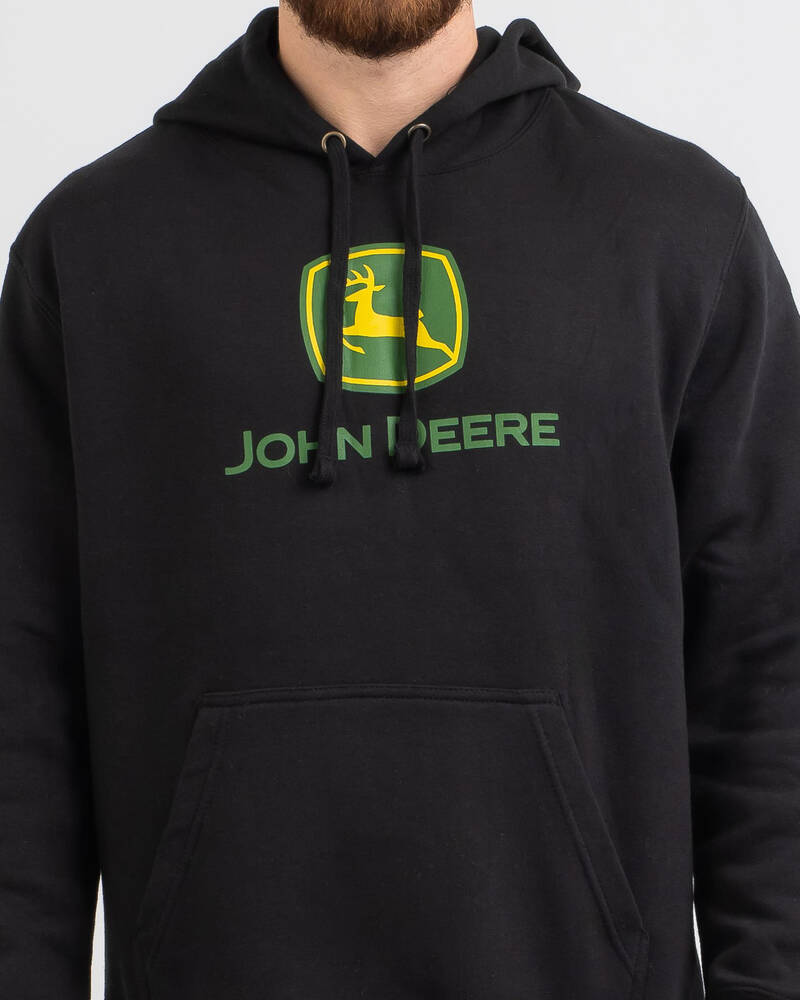 John Deere Logo Fleece Hoodie for Mens
