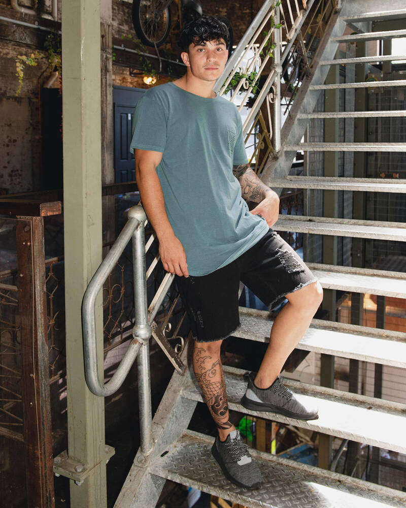 Lucid Expose Denim Shorts for Mens