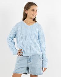 Ava And Ever Girls' Cambridge V Neck Knit Jumper for Womens image number null