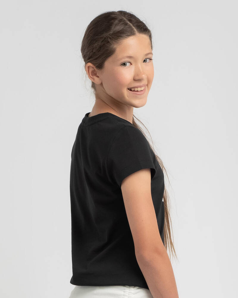 Calvin Klein Girls' Contrast Monogram Slim T-Shirt for Womens