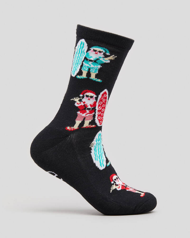Lucid Surfin' Santa Socks for Mens