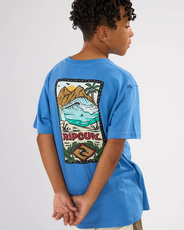 Rip Curl Boys' Sunset Sesh Art T-Shirt for Mens