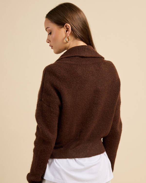 Mooloola Tonic Half Zip Knit Jumper for Womens