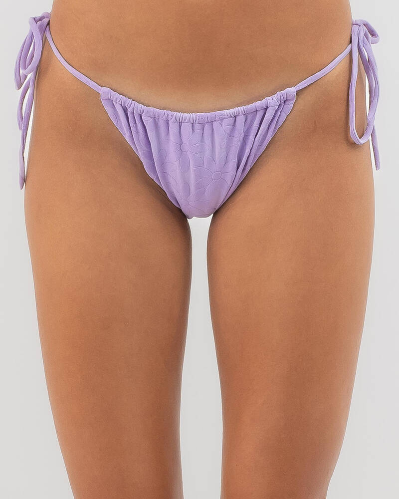RVCA Daisy Slide Tie Skimpy Bikini Bottom for Womens
