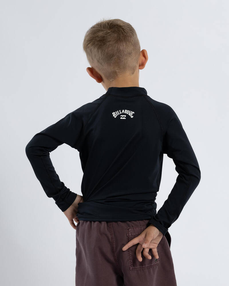 Billabong Toddlers' Groms All Day Arch Long Sleeve Wet Shirt for Mens
