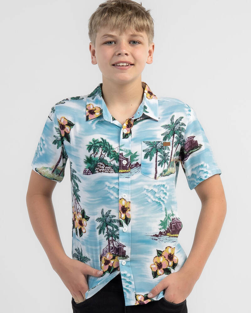 Skylark Boys' Kon Tiki Short Sleeve Shirt for Mens