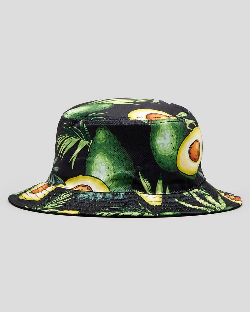 Lucid Avocado Reversible Bucket Hat for Mens