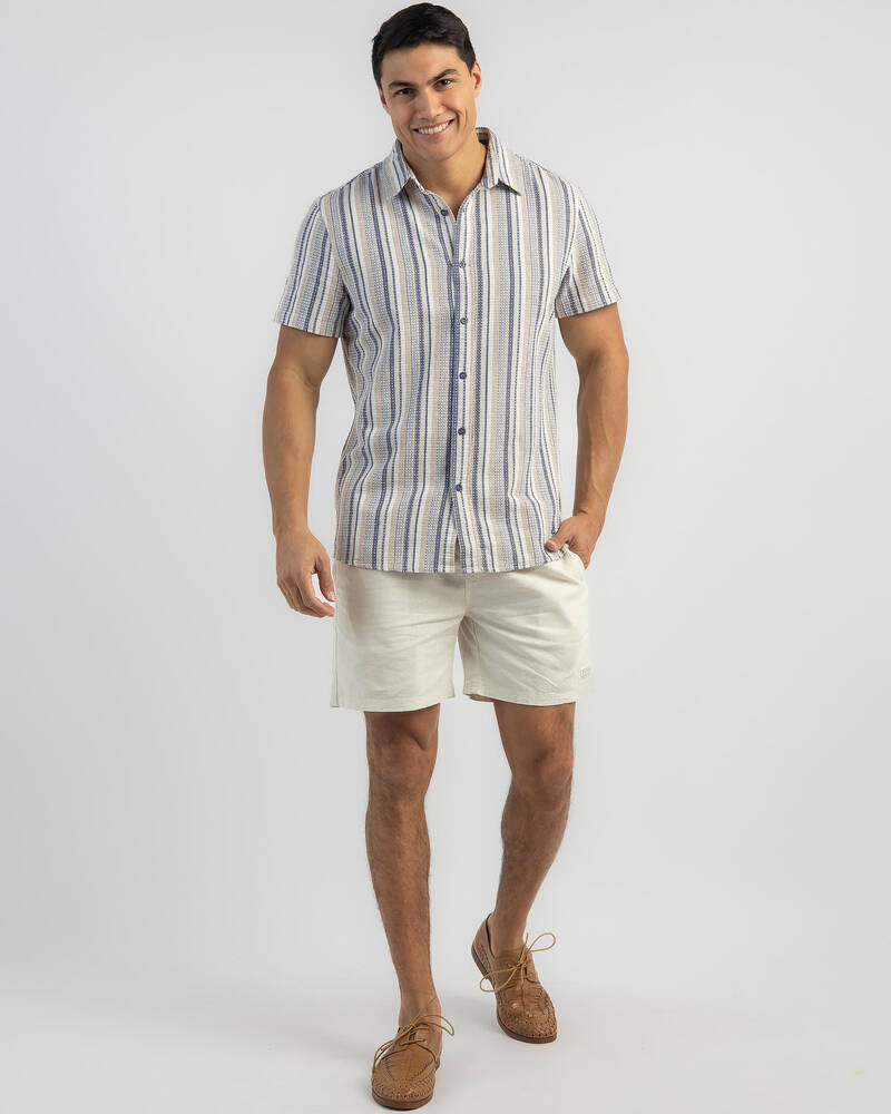 Lucid Striped Short Sleeve Shirt for Mens