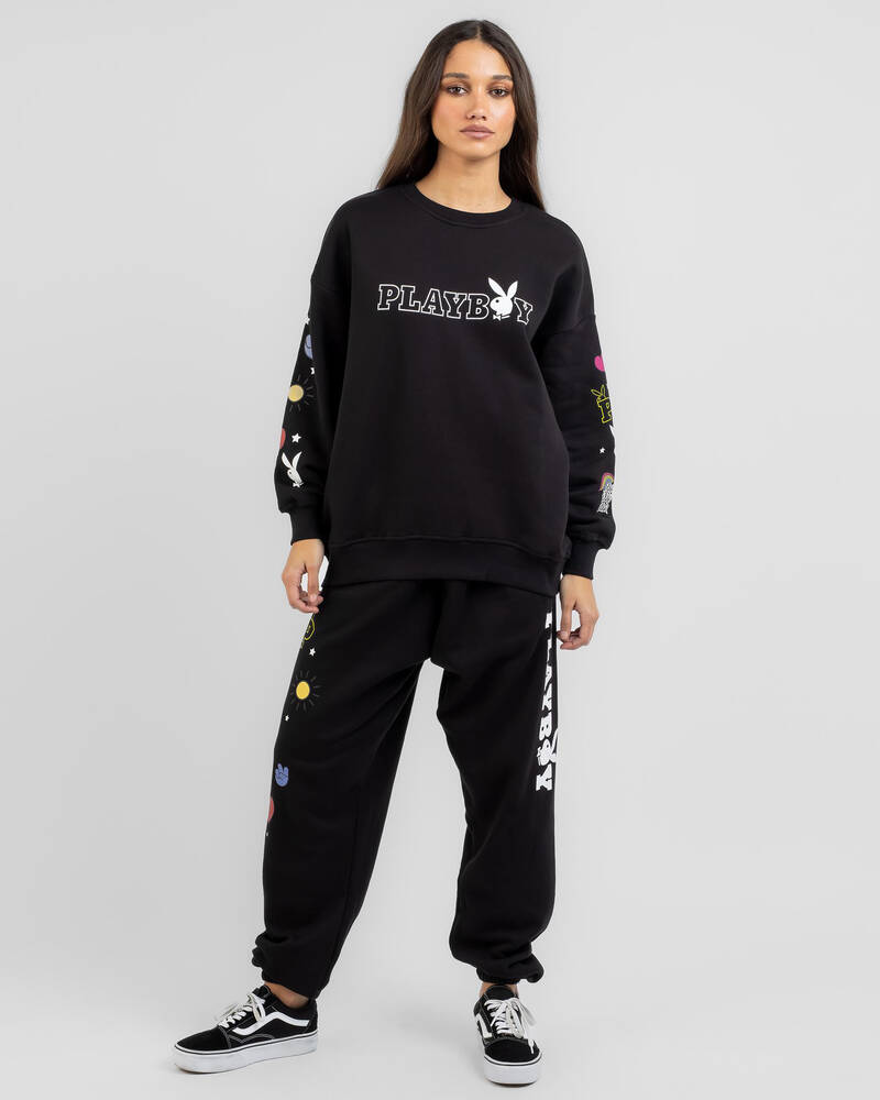 Playboy Sticker Bunny Sweatshirt for Womens
