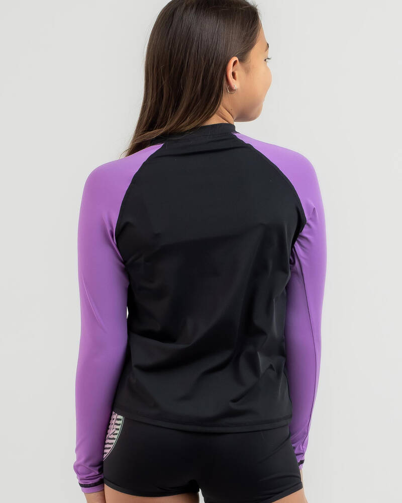Santa Cruz Girls' Awesome Dot Long Sleeve Rash Vest for Womens