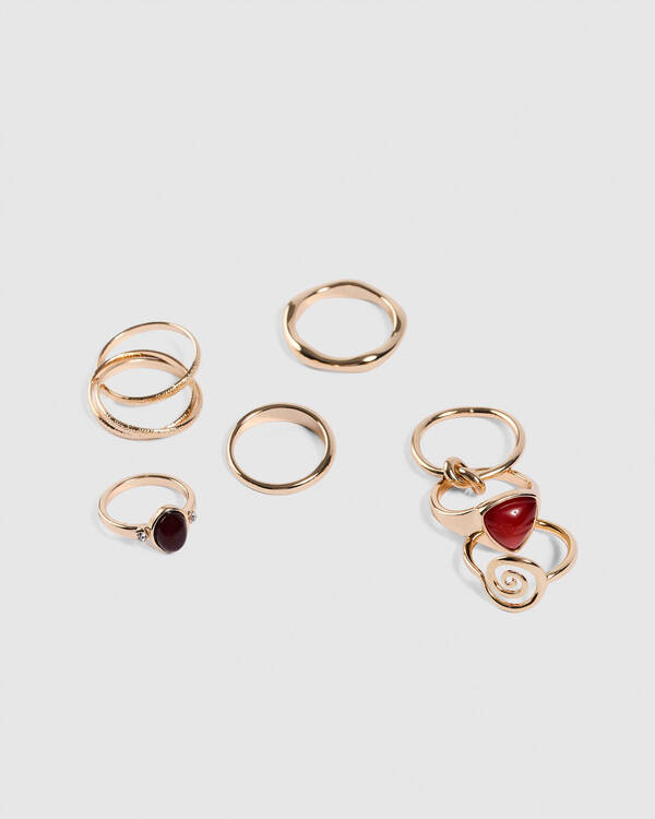 Karyn In LA Swirly Ring Pack for Womens