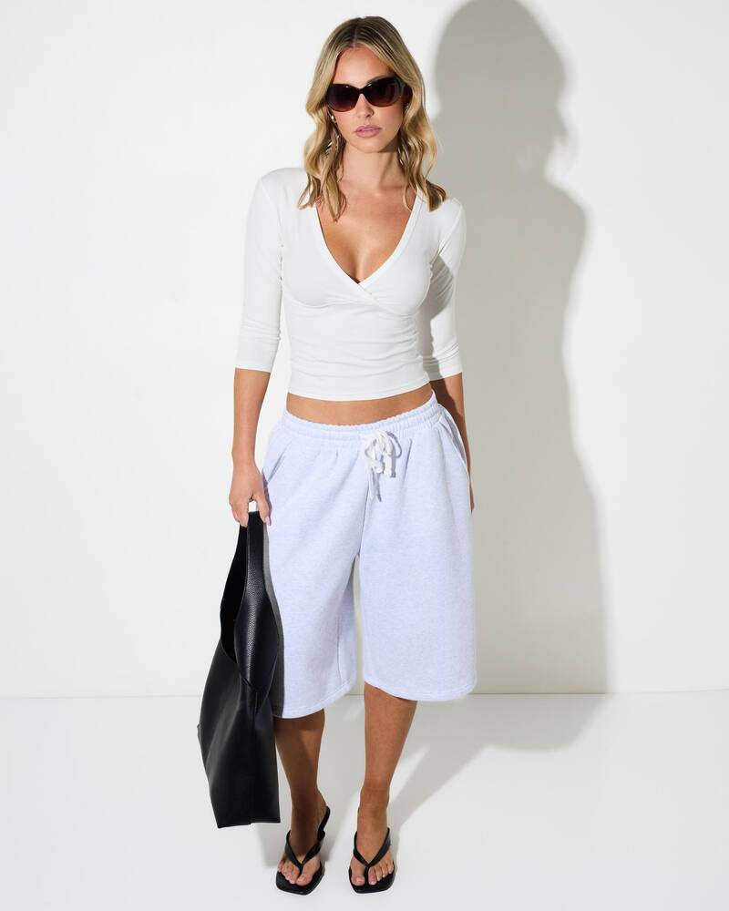 Malibu Life Lori Longline Track Shorts for Womens
