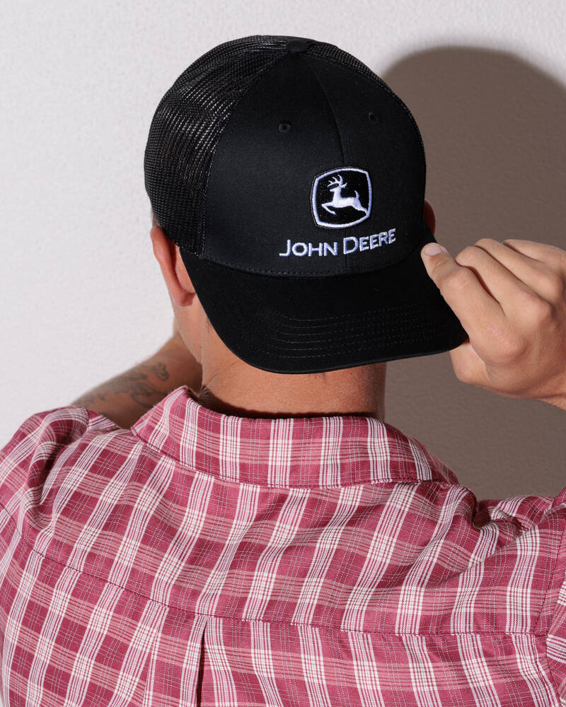 John Deere Trademark Logo Trucker Cap for Mens