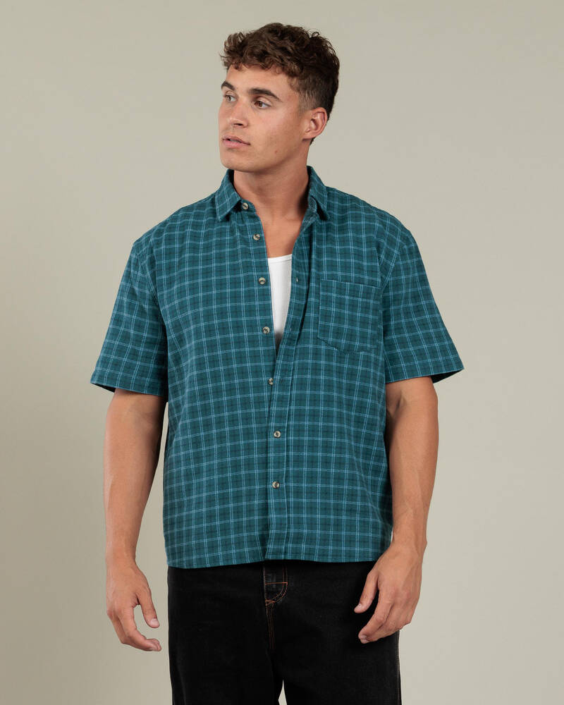 Lucid Gridline Short Sleeve Shirt for Mens