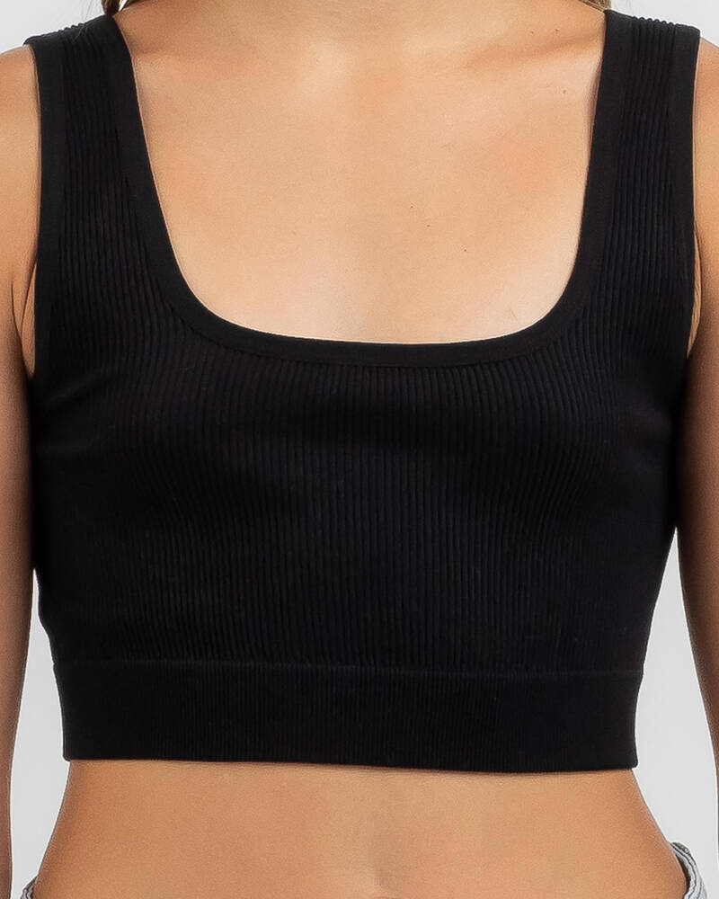 Mooloola Girls' Basic Seamfree Crop Top for Womens